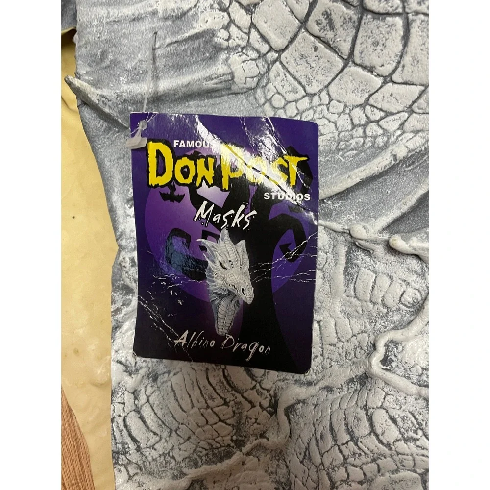 Don Post Studios Alhino Dragon Mask Halloween Costume Gray
